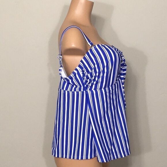 Stripe tankini top. NWT - Picture 3 of 8